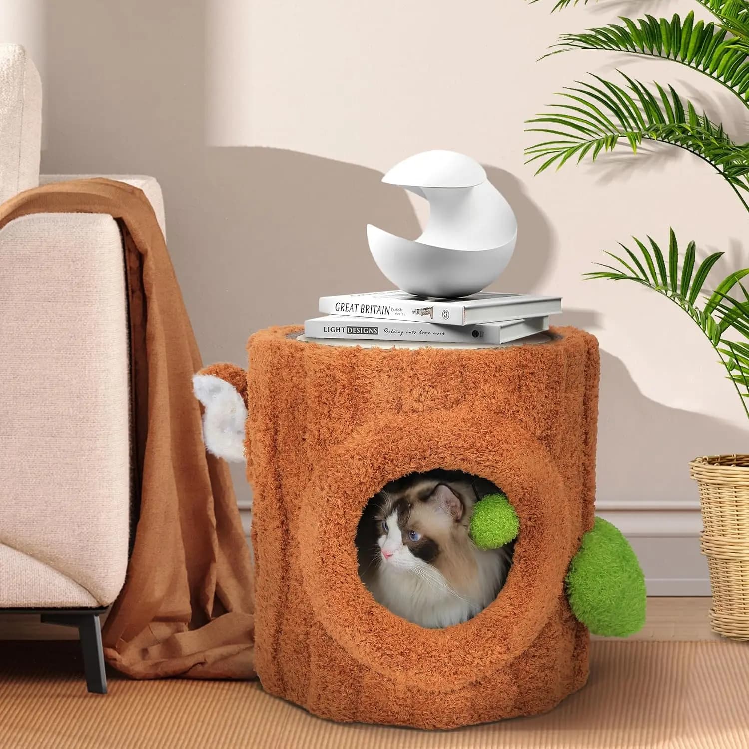 Tree Shaped Cat Tree Tower House Cat Cave Beds Cat Toy Furniture Pet Product Hideaway