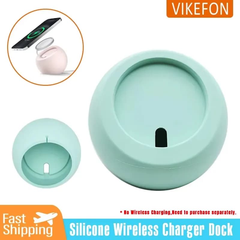 Supporto da tavolo di ricarica magnetico in silicone a forma di palla per Magsafe iPhone 16 15 14 Pro Accessori per stazione dock per caricabatterie Macsafe