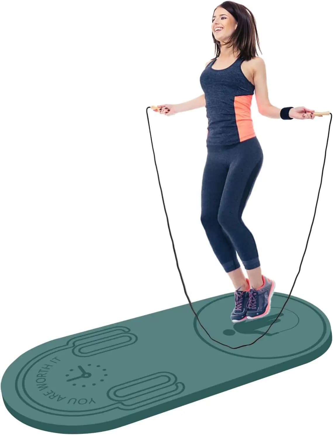 Carpet for Exercises with 20mm Thickness Corda, Anti-slip surface, Transport and Wheelchair for Home Gym