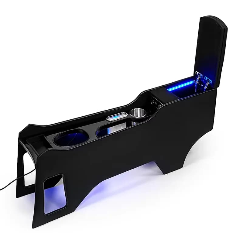 Practical Modified Large Storage USB Charging Light Car Central Console Armrest Organizer Box for VinFast VF5