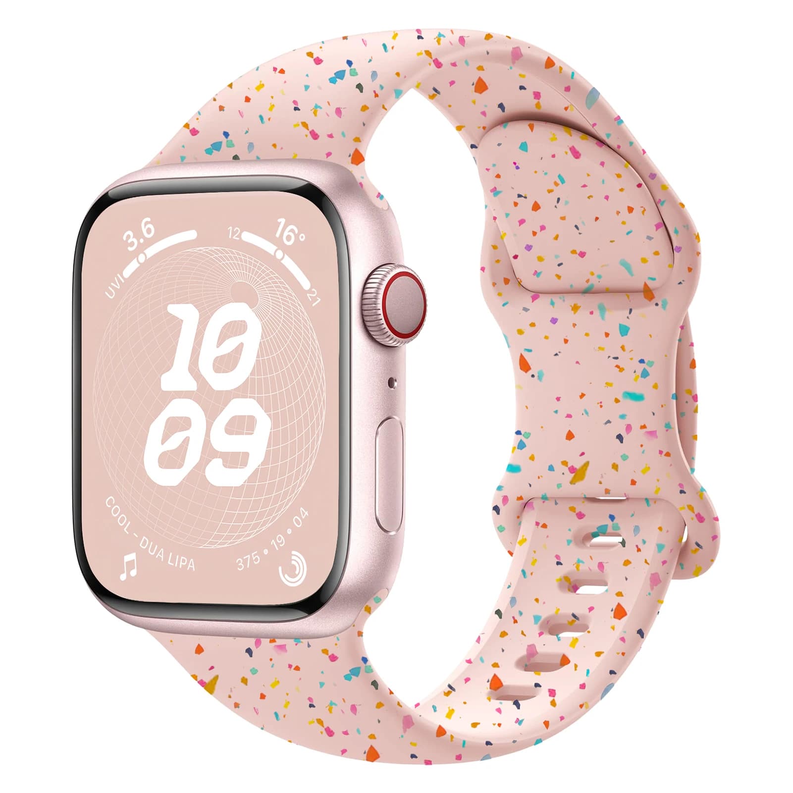 Anello sportivo in Silicone per cinturino Apple watch 40mm 41mm 44mm 45mm 38mm 49mm cinturino morbido iwatch Series 9 8 7 6 5 3 SE Ultra 2 strap