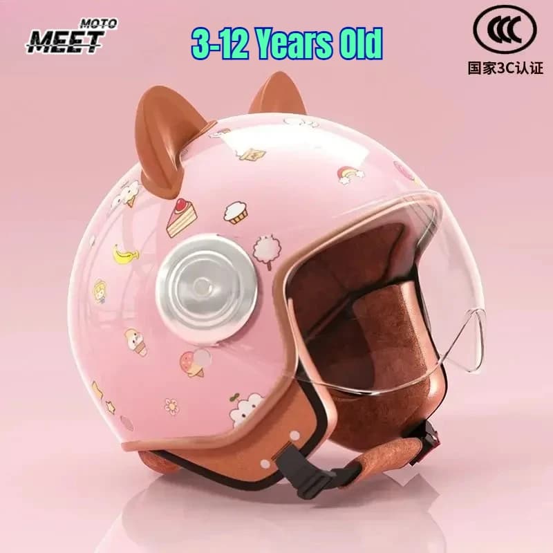 3-12 Years Old Safety Protection Kids Scooter Helmets Cute Cartoon Electric Motorcycle Bicycle Motocross Children's Helmets