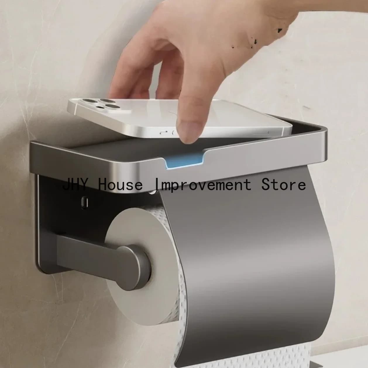 2 modelli di porta rotoli di carta igienica da parete, impermeabili, per bagno.