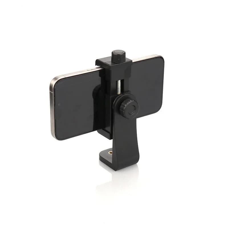 Clip per telefono cellulare Adattatore per treppiede da tavolo con supporto per vite 1/4 universale da 360 gradi per iPhone Huawei Samsung Xiaomi