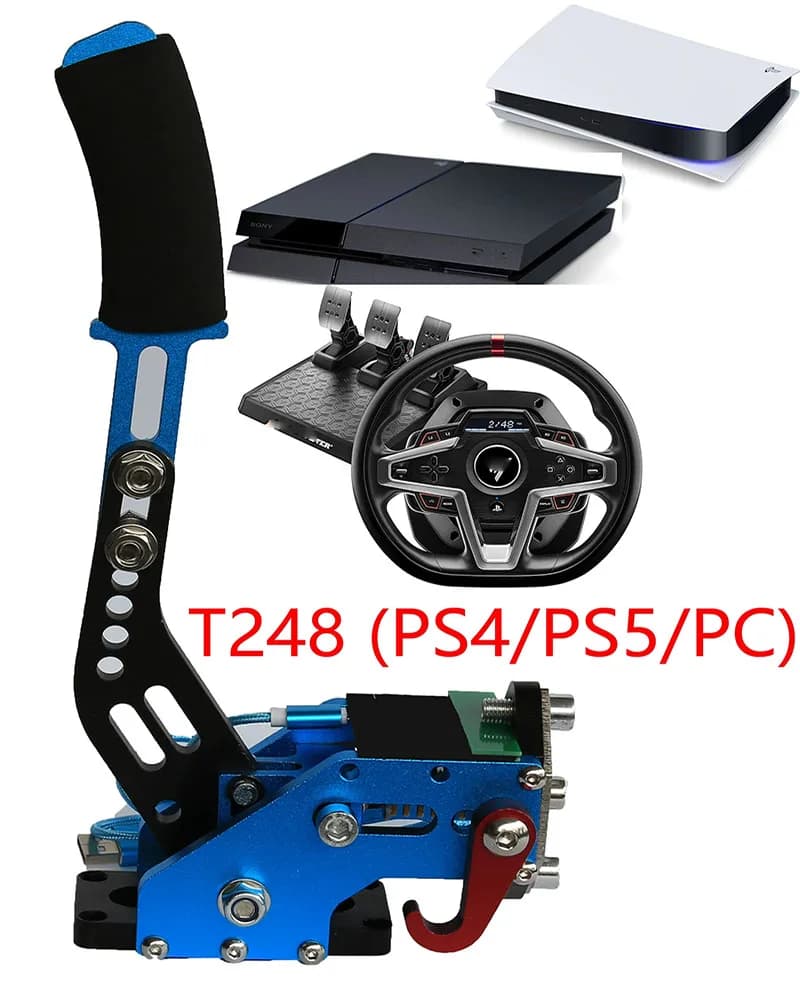 Freno a mano per Logitech T248P Volante per riprodurre PS5 PS4 PC Console Gioco da corsa Simracing Adattatore MOD