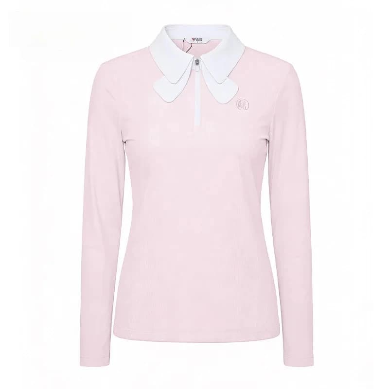 T-shirt da golf a maniche lunghe da donna per la primavera e l'estate, top POLO traspirante, abbigliamento sportivo YF894