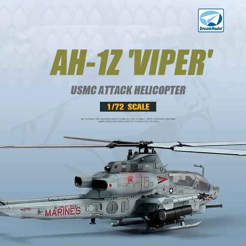 Kit aereo assemblato modello Dream DM720012 US Marine Corps AH-1Z Viper 1/72