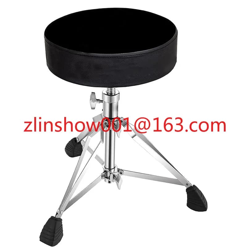 Sgabello per tamburo rotante Sedile per batteria Set per batteria Jazz Tamburo regolabile in altezza Pieghevole multifunzionale