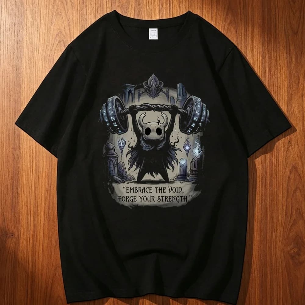 Hollow Knight cotton top tees teen Graphic Digital 2000s anime Gothic t-shirt women Pop Culture harajuku Grunge University