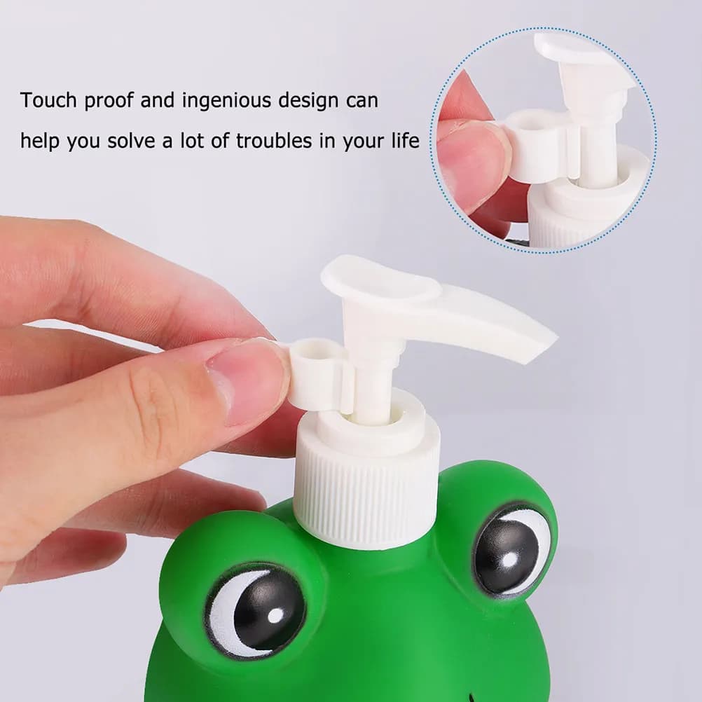 2 Pezzi Flaconi a Pressione Vuoti Ricaricabili con Design Cartone Animato per Lozione, Shampoo, Bagnoschiuma, Sapone Liquido, Oli Essenziali Fai da Te