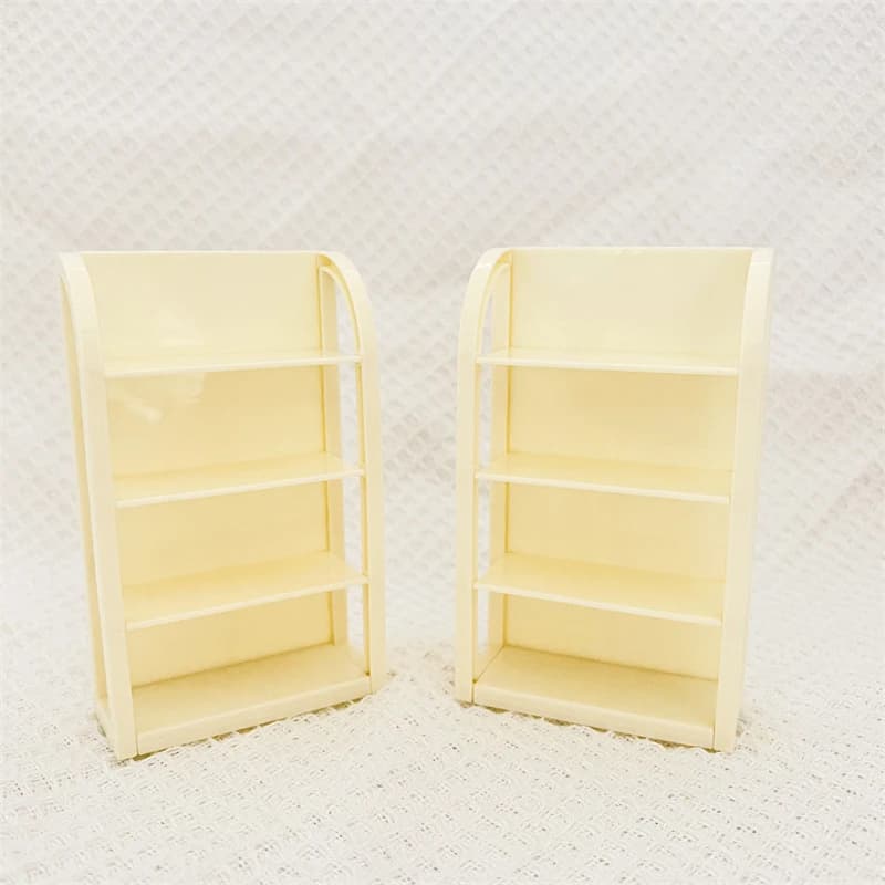 Miniatura di Casa delle Bambole: Scaffale a 4 Livelli per Supermercato, Espositore per Cibo e Bevande, Arredamento per Scene, Vetrina, Modello di Mobili Realistici