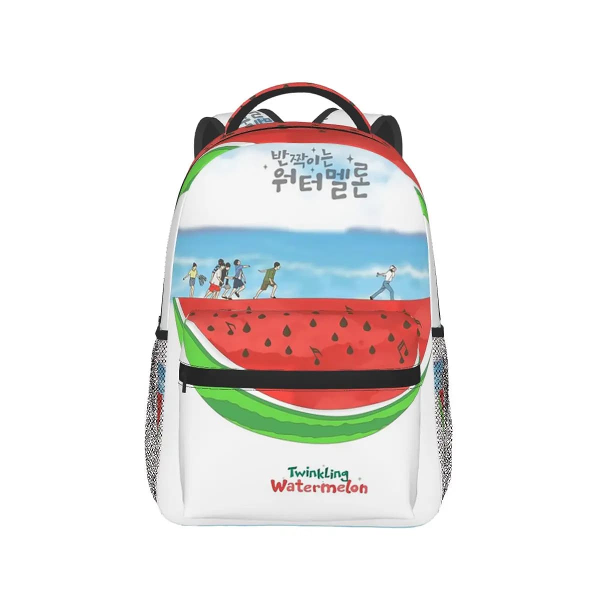 Twinkling Watermelon Kdrama Backpack Hot Sale Daypack Large Capacity Kids BookBag School Bag Shoulder Bags for Men Women