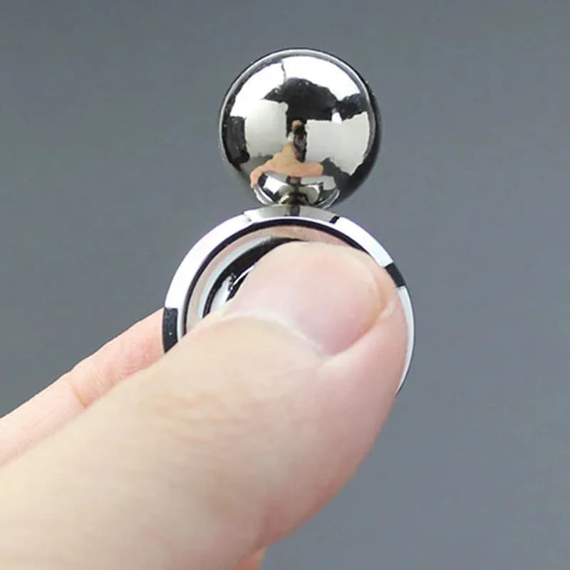 Giocattolo Antistress Giroscopico Ipnosi, Spinner in Metallo per Ufficio e Riduzione dell'Ansia, Giocattolo da Scrivania Rotante Cinetico, Regalo Unico per Adulti