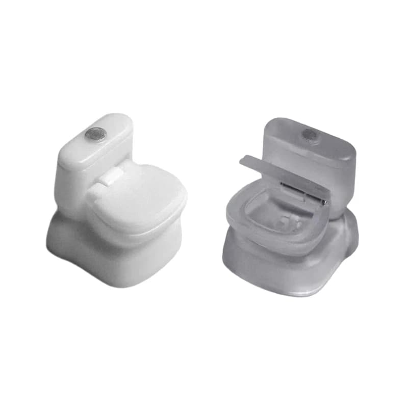 U55C Funny Open Lid Toilet Transparents ABS Material Keycap For Personalization Mechanical Keyboard