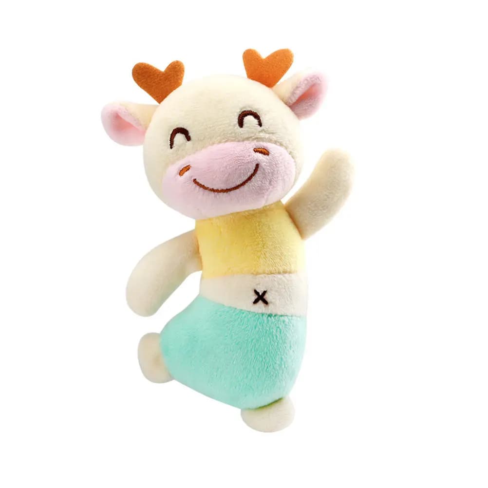 Giocattoli Sonori a Forma di Cartone Animato per Neonati, Sonagli da Mano, Campanelli per Bambini, Animali di Peluche