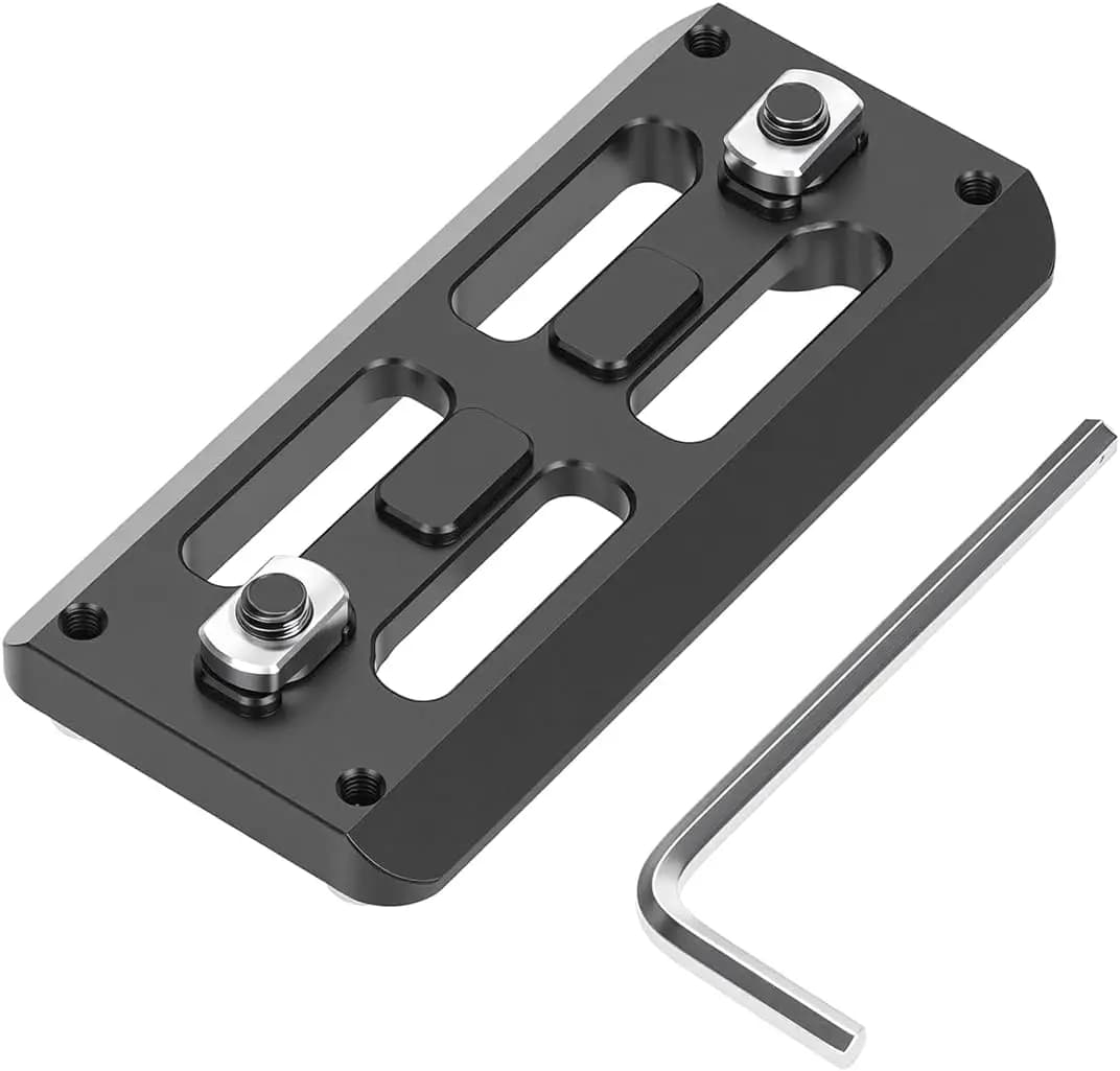 Supporto per binario Arca da 3,15 pollici per treppiede da fucile, piastra a sgancio rapido in alluminio compatibile M-LOK