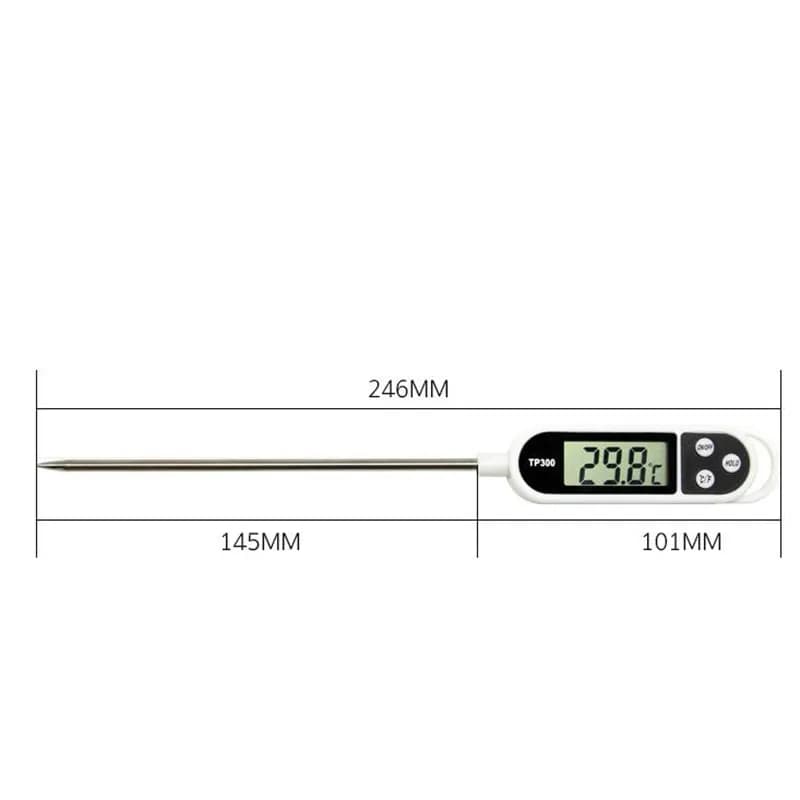 Termometro Digitale da Cucina per Carne, Acqua, Latte, Cottura, Sonda per Alimenti, BBQ, Termometro Elettronico per Forno, Utensili da Cucina D4