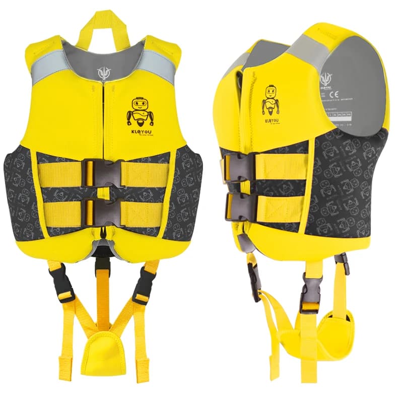 Giubbotto di salvataggio in neoprene per bambini Giubbotto di salvataggio di galleggiamento Ragazzi Ragazze Gilet da surf Diving Flottaggio Aiuto per il nuoto Bambino