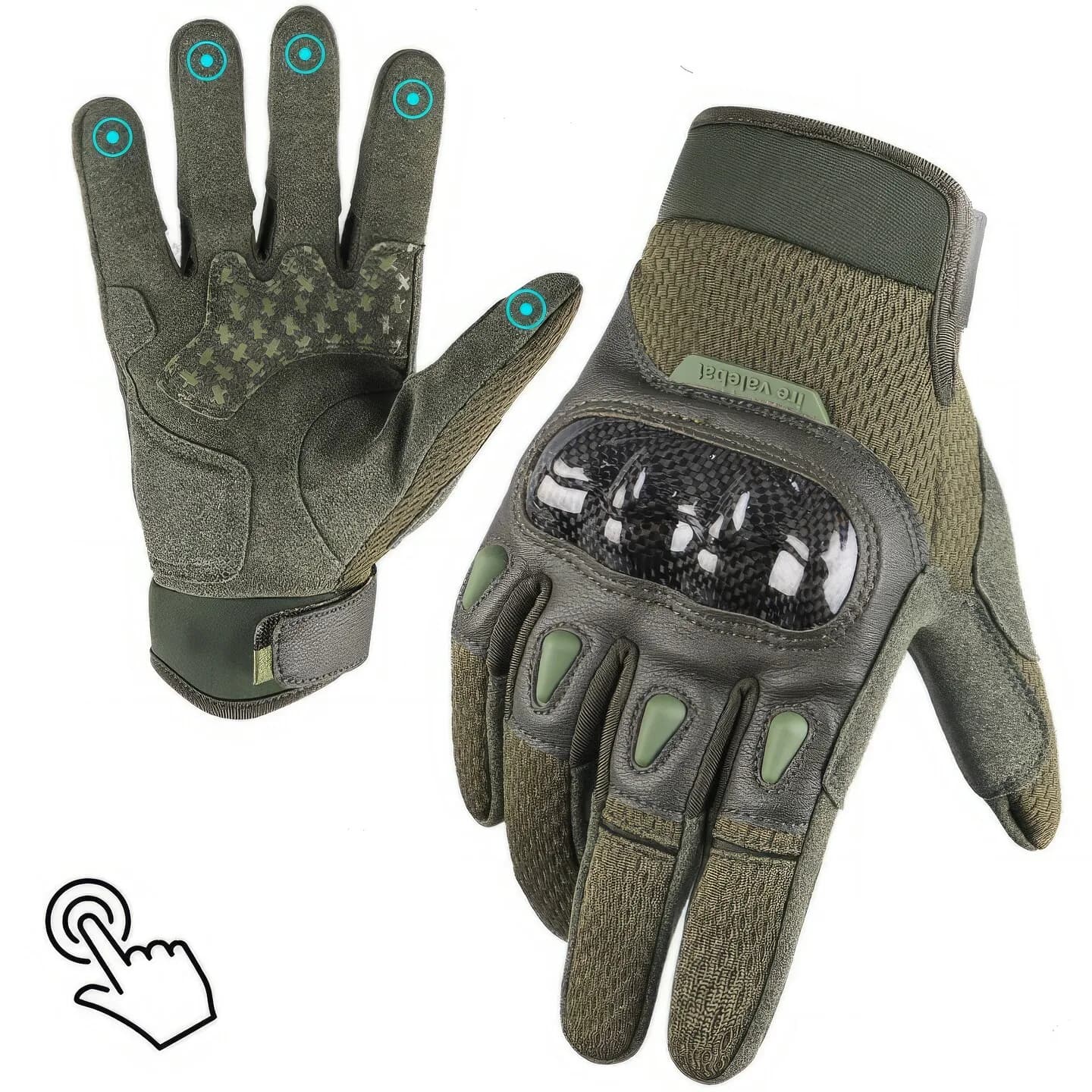 Motorcycle Gloves Outdoor Sports Riding Gloves Non-slip and Wear-resistant Anti-drop Gloves Five-finger Touch Screen