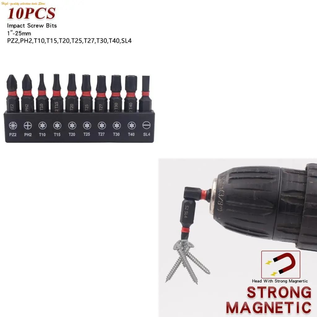 203F Multipurpose Steel Tamper Resistant Torxes Driver Set 10Pcs Ergonomic Design Enhances Durability For Mechanics Tool