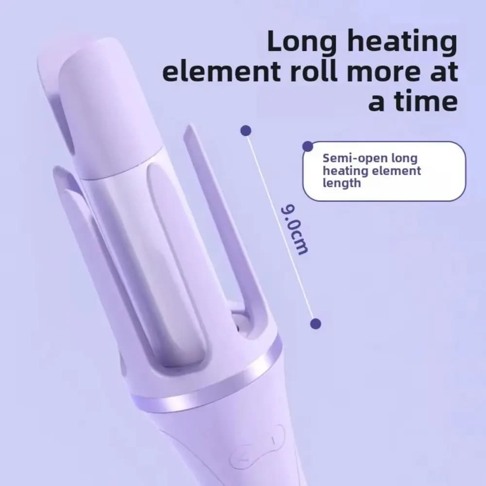 Automatic Anti-Scottage Gripper 32MM with Adjustable Gears, Iron Non-Dense Rotating Hair Clips, Hair Harness Machine for Students