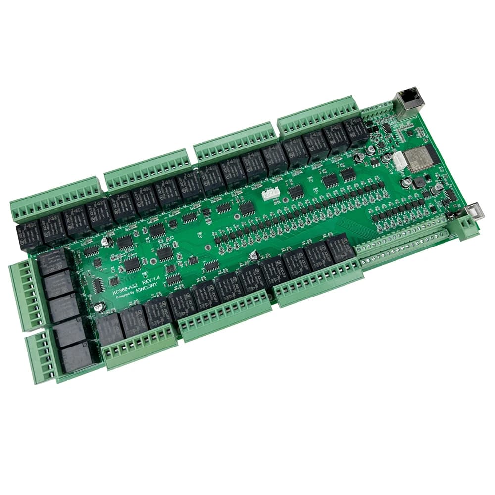 KC868-A32 ESP32 Wifi RS232 USB Ethernet Relay Module ADC DAC 433M Temperature Arduino IDE for Smart Home Automation MQTT