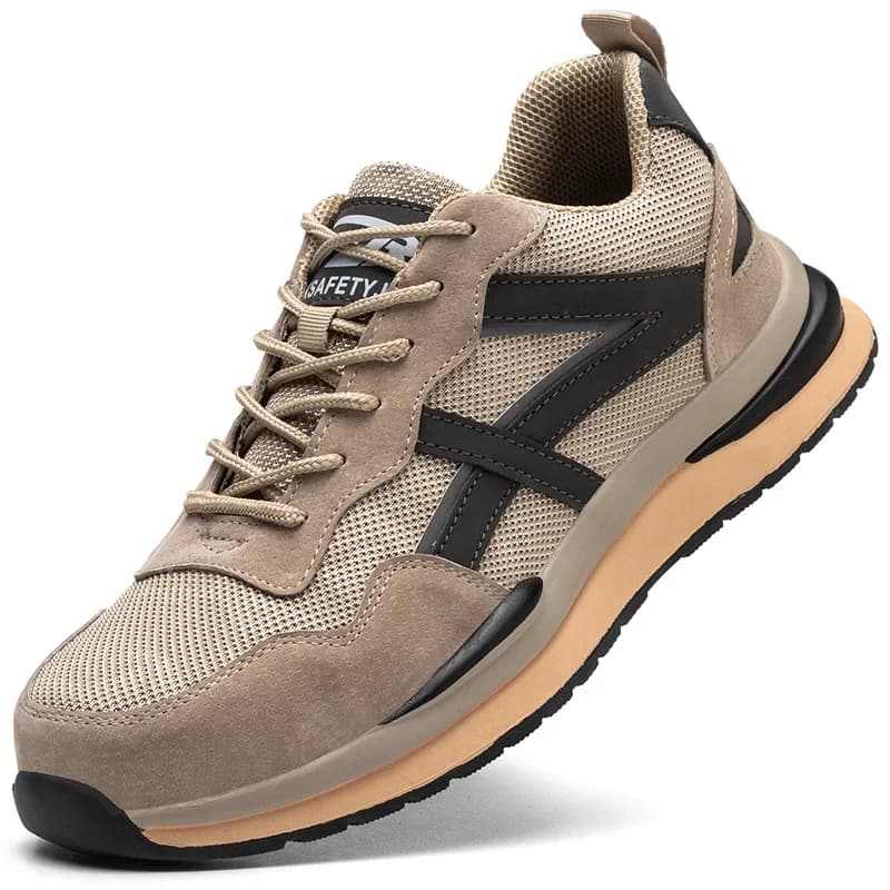 Scarpe antinfortunistiche anti-scottatura da uomo, standard europeo, con puntale in acciaio, scarpe da lavoro indistruttibili, sneakers antiperforazione