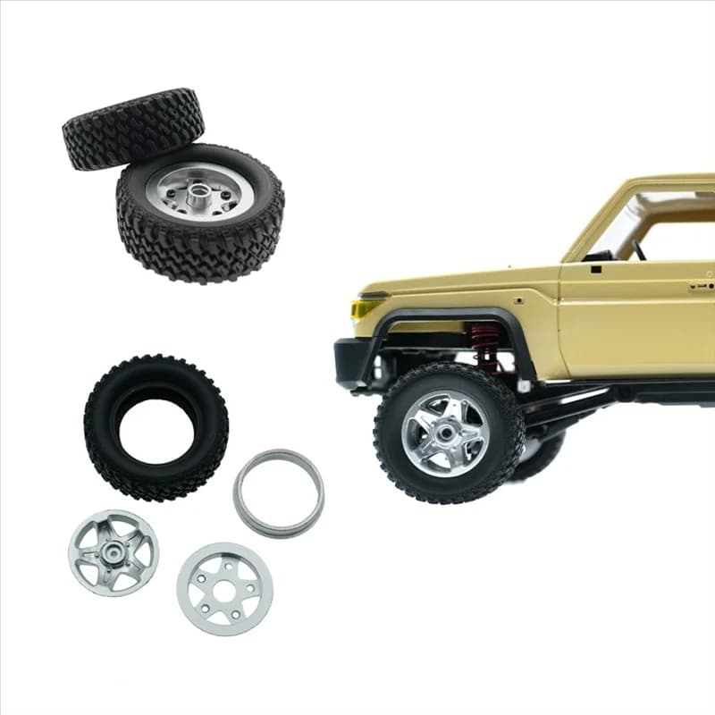 ABUM-4 Pz Pneumatici Cingolati Aggiornamento Ruota Cingolata Per MN82 82S LC79 Auto A Distanza Modificato Auto di Controllo Remoto Accessori di Aggiornamento
