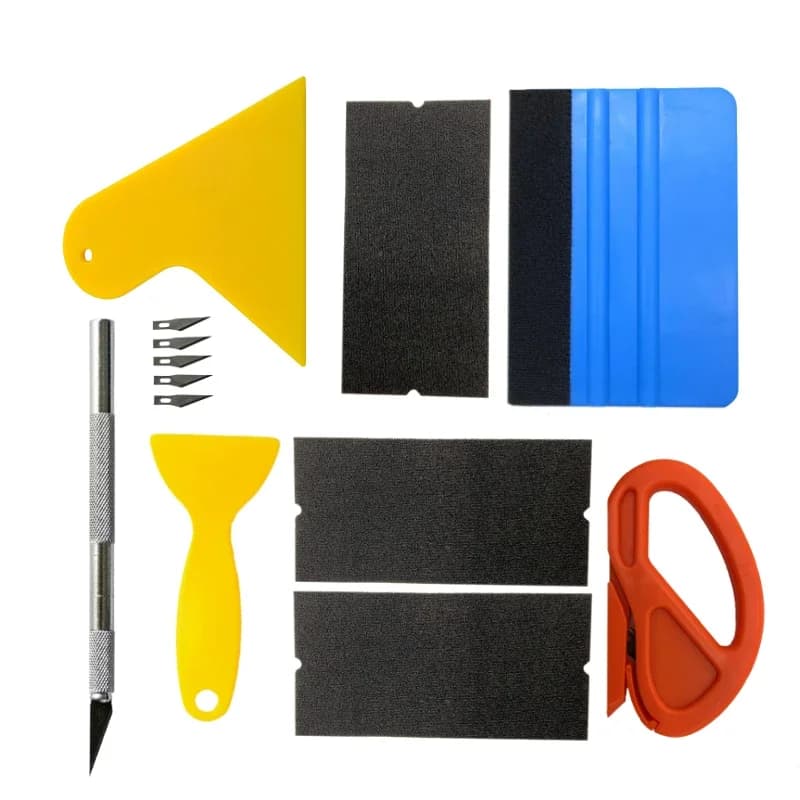 Nuovo kit di strumenti per avvolgere la pellicola per auto Set di raschietti per raschietto in vinile per la tinta della finestra del veicolo Accessori per auto Strumenti di avvolgimento