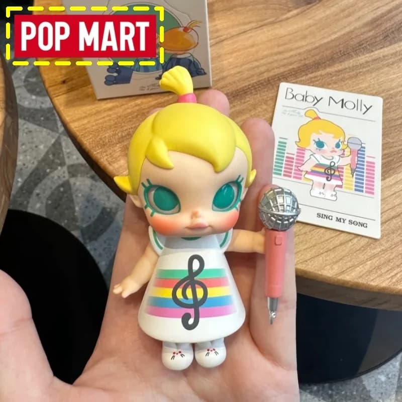 Pop Mart Originale Baby Molly Serie Quando Avevo Tre Anni, Blind Box Kawaii, Figurina Anime da Collezione, Regalo a Sorpresa per Ragazze