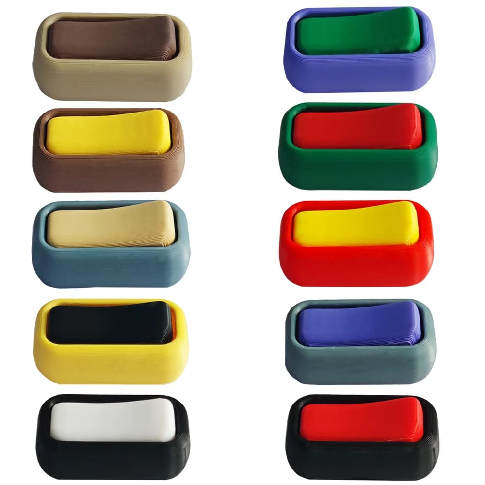 Switch Fidget Toy Pop Fidget Toy Click Toy per lo stress e l'ansia Rilassante Punta delle dita portatile Simulare interruttori stampati in 3D Giocattoli