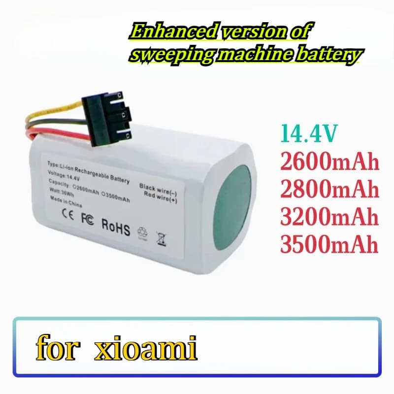 3500MAH Suitable for Xiaomi Enhanced Vacuum Cleaner Battery 14.4V Replacement Battery for Robot Vacuum Mop 2 Lite Battery