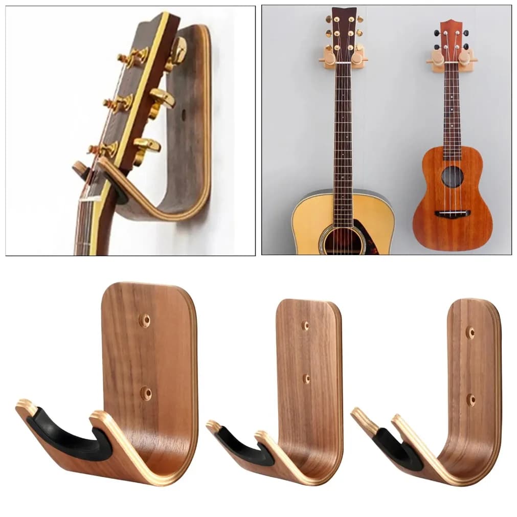 Wall bracket for Guitar, Ukulele, Violin, Easy to Install