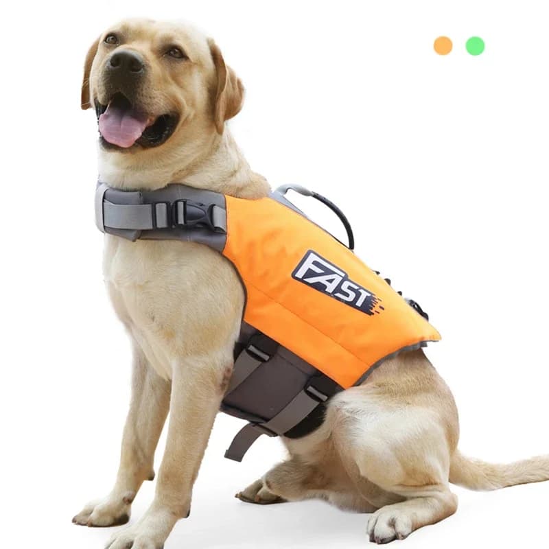 Giubbotto di salvataggio per cani, giubbotto di sicurezza riflettente regolabile per nuoto, surf o piscina