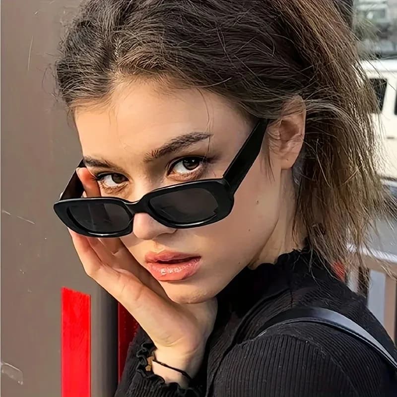 Box black new sunglasses male sunglasses European sunglasses retro anti-uv female