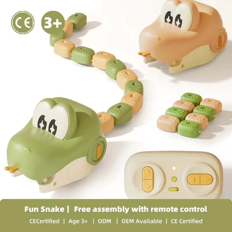 Electric Magnetic Remote Control Greedy Snake Toy 2 Player Interactive Game Kids Birthday Party Favors Classroom Prizes