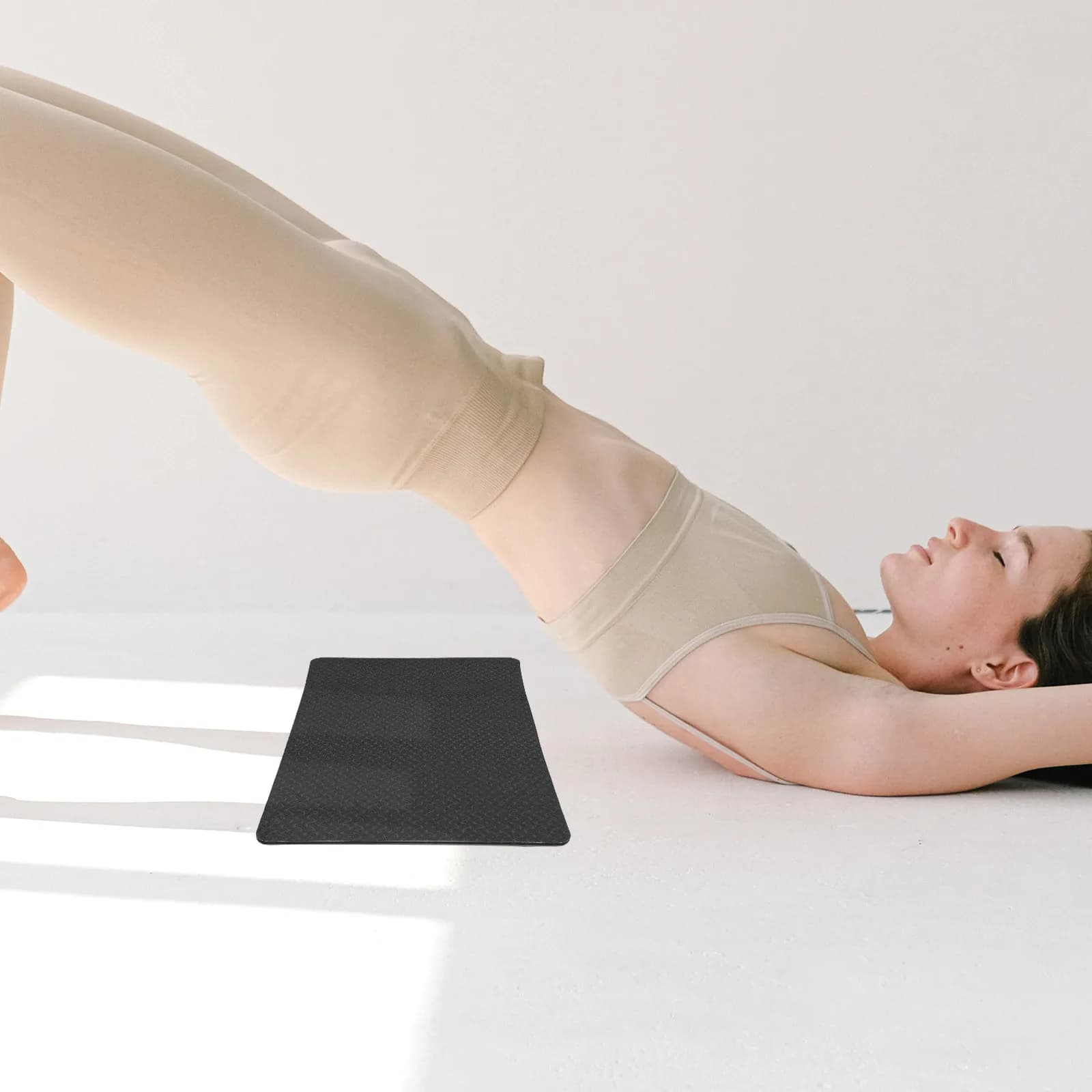 1 Piece Carpet Thickness in TPE for Yoga and Knee Support, for Abdominal Training, Back, Arms, Legs, Plank, Bridge, Lunge, Fitness