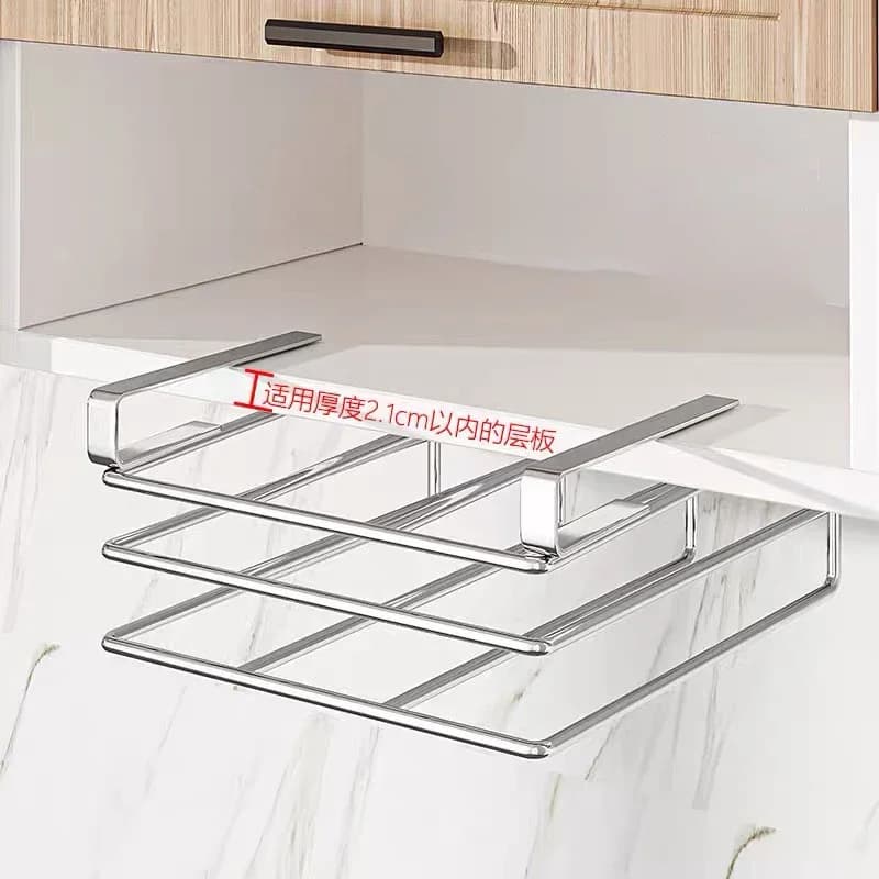 Stainless Steel under Cabinet Cutting Board Organizer Holder Kitchen Hanging Chopping Board Pot Lid Storage Rack