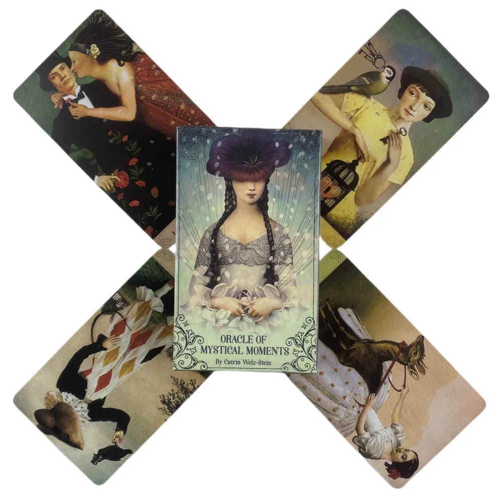 Carte Oracle Of Mystical Moments A 52 Tarot English Divination Edition Deck Borad Games