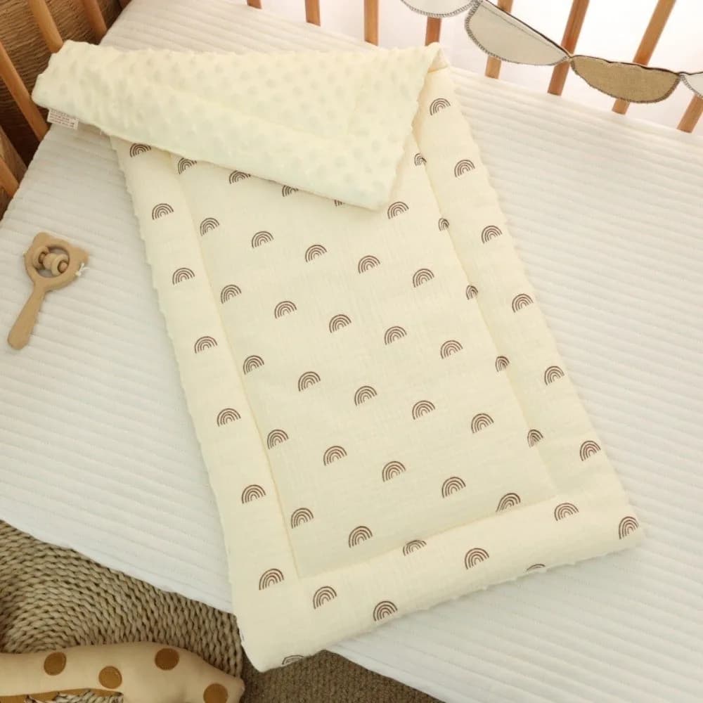 Cuscino per passeggino universale per cartoni animati Coniglio Arcobaleno Trolley Materasso Fiore quadrato Cuscino per seggiolino per bambini Accessori per passeggino