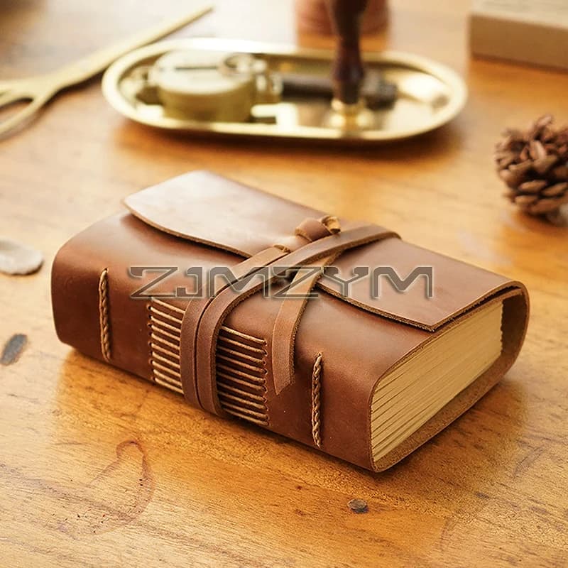 Retro Travel Journal Writing Notebook Diary Leather Bound Notepad Handmade Sketchbook Gift for students Teachers
