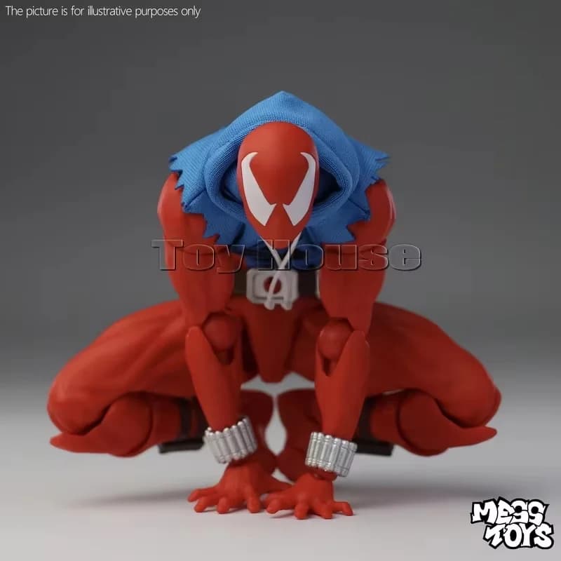 Giocattoli Originali Mess Toys Spiderman Rosso e Blu, Ultimate Spider-Man, Spider Peter Kaine Parker, Action Figure Anime, Modellini Regalo
