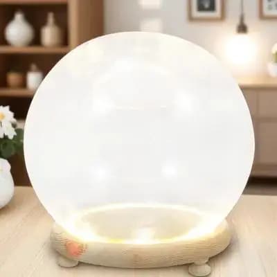 Preserved Flower Glass Dome Clear Glass Cover Decorative Display Case Home Party Banquet Wine Decor Table Ornament
