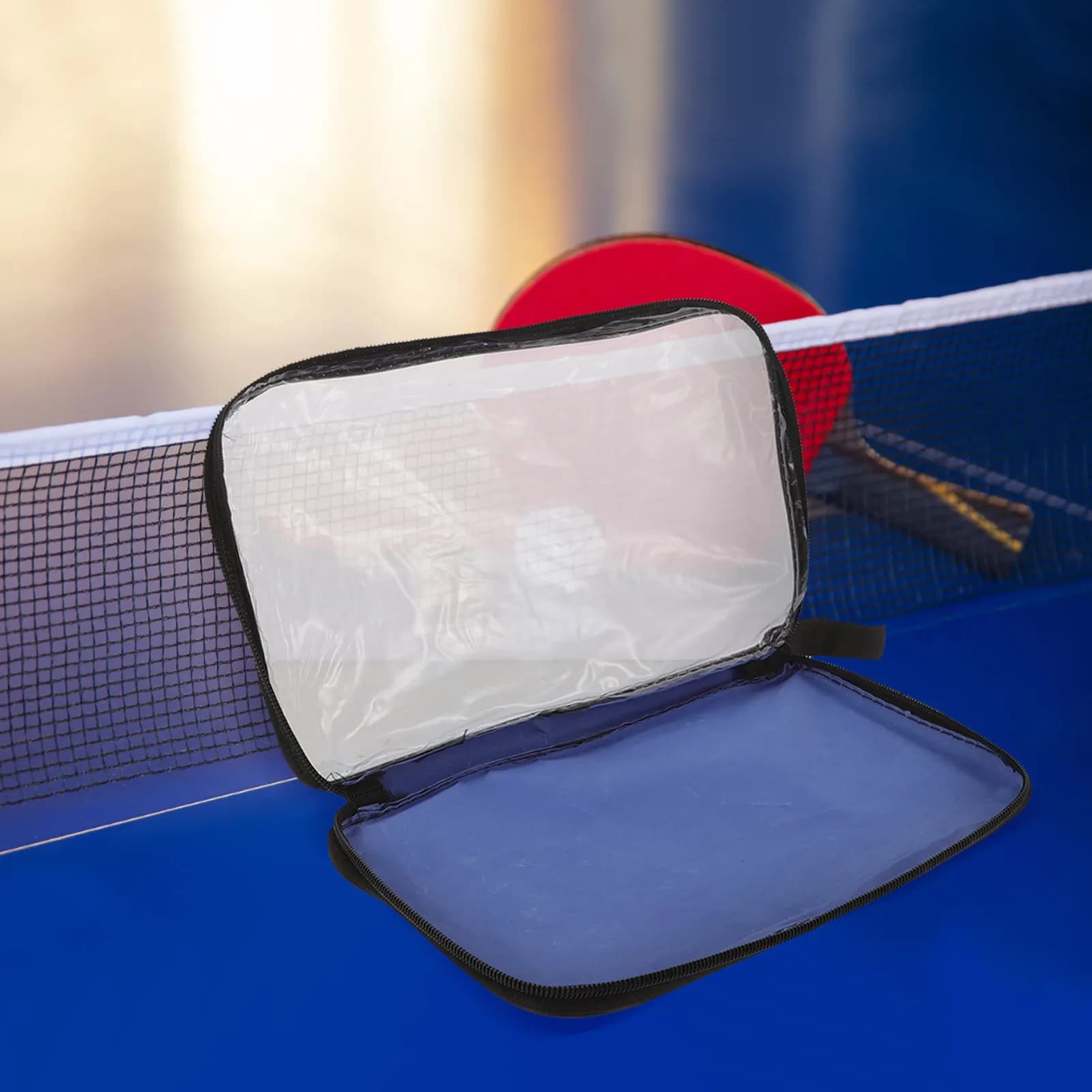 Hard PP Plastic Table Tennis Racket Case Storage Bag for 2 Paddles Balls Protective Splashproof Portable Bat Cover Organizing
