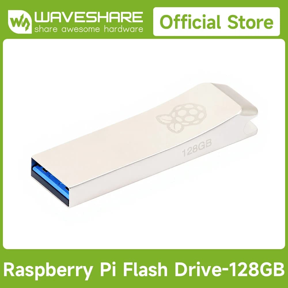 Raspberry Pi USB 3.0 128GB Flash Memory Drive Optimised For Raspberry Pi Computers, Compatible With USB 3.0 And USB 2.0