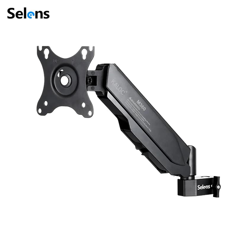 Supporto Girevole Inclinabile Selens con Piastra VESA 100mm, Base da 5/8", per Monitor Standard Montabili su Selens Easystation/RigTree, Supporti per Luci