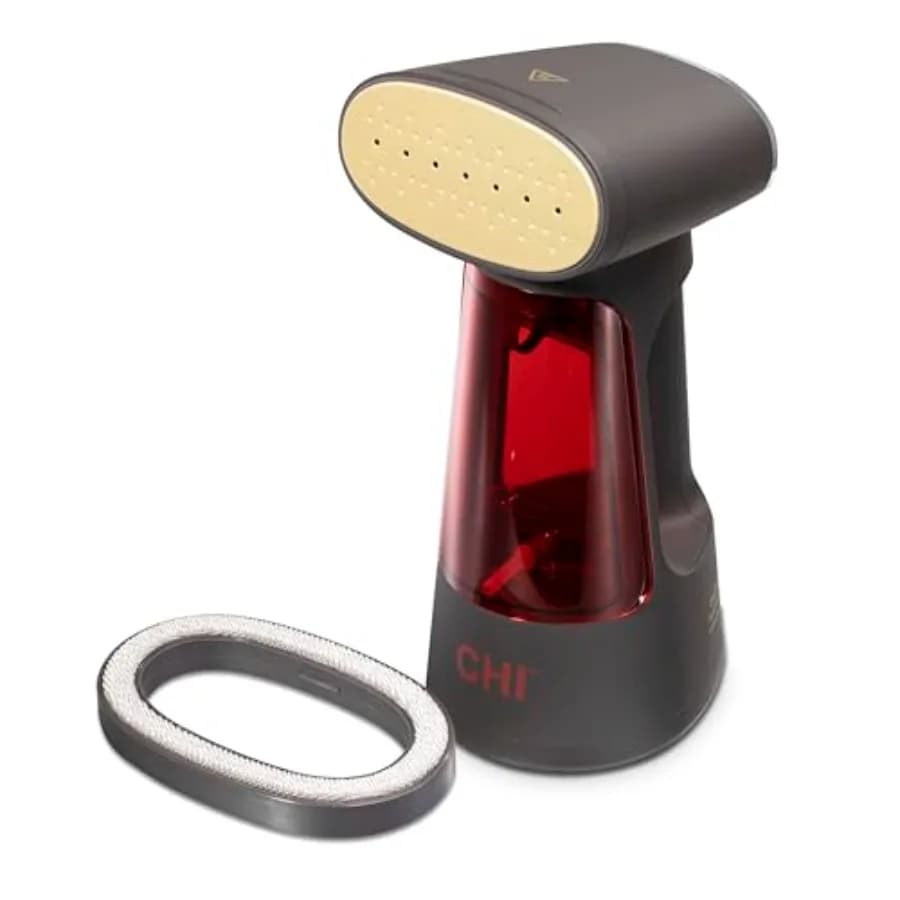 Ferro da Stiro a Vapore Digitale Deluxe 3-in-1 Portatile per Vestiti, Serbatoio d'Acqua da 220 ml per fino a 20 Minuti di Utilizzo, 9 Funzioni