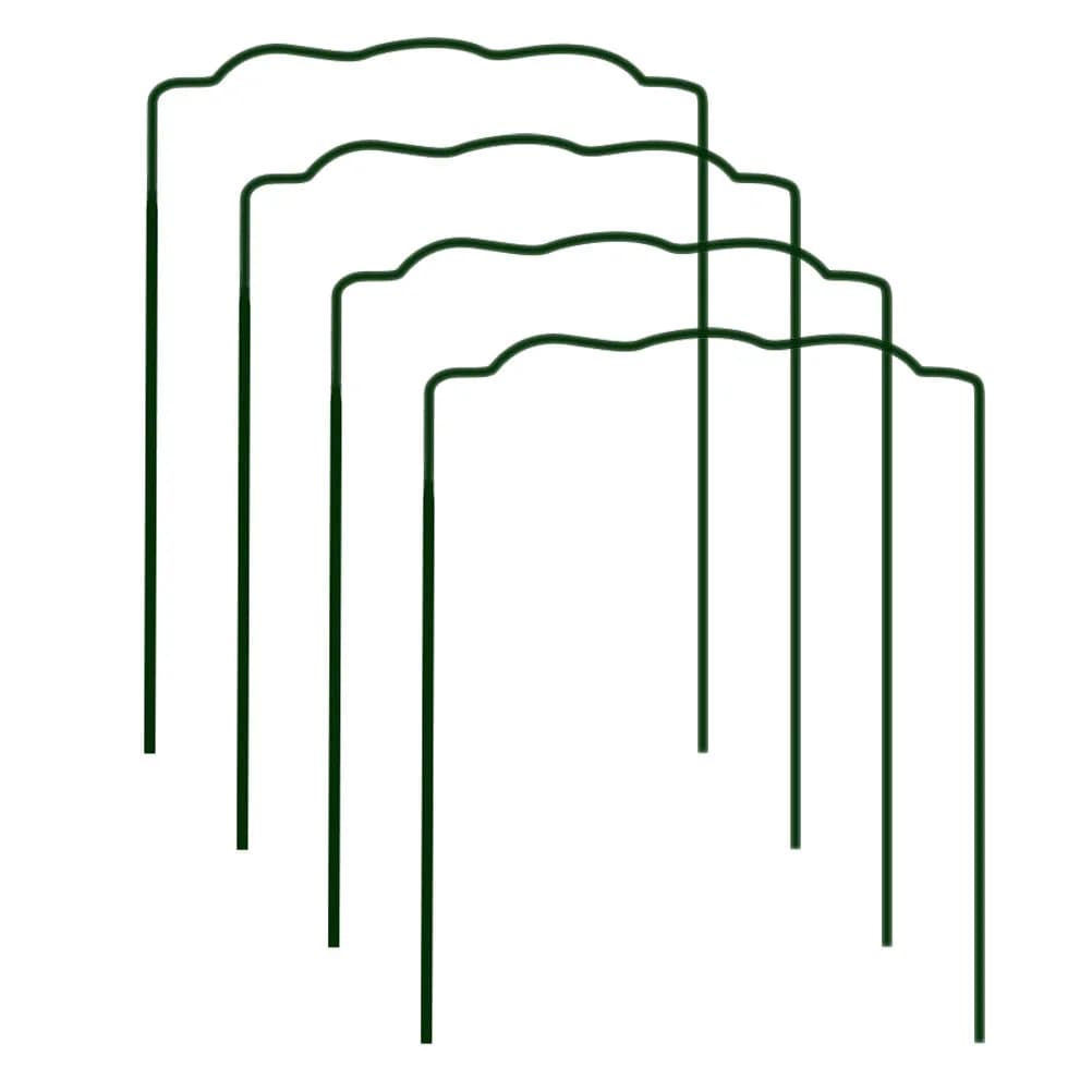 4 Pieces Supports for Plants in Iron Wire, Garden Poles, Bearings for Plant Stems in Vase, Flower Support Frame, Stem Support Pole