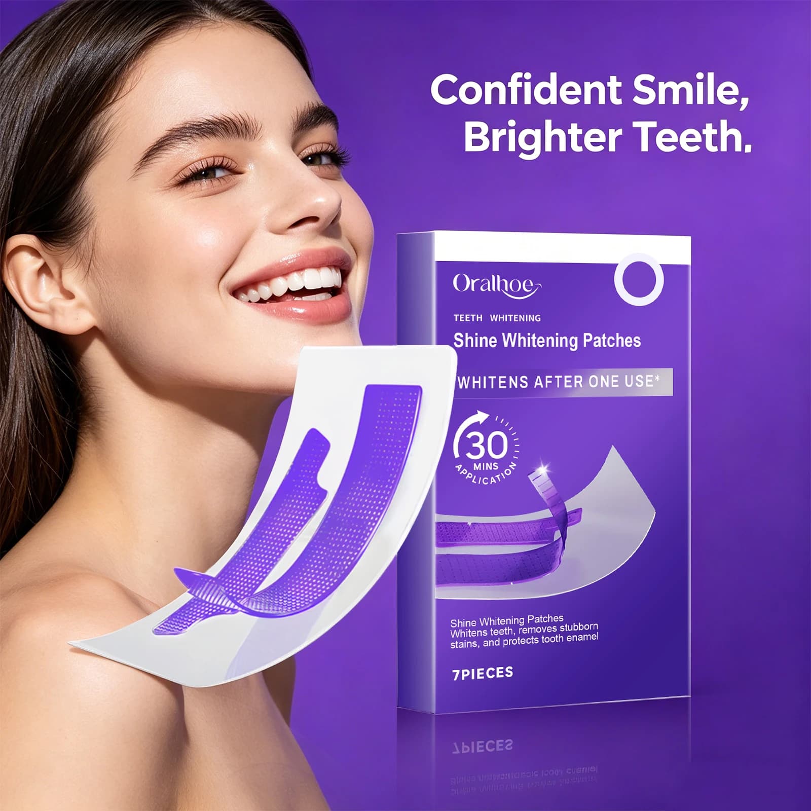 Strisce Sbiancanti per Denti, Rimozione Macchie Gialle, Pulizia Profonda e Sbiancamento dello Smalto, Alito Fresco, Patch per Denti