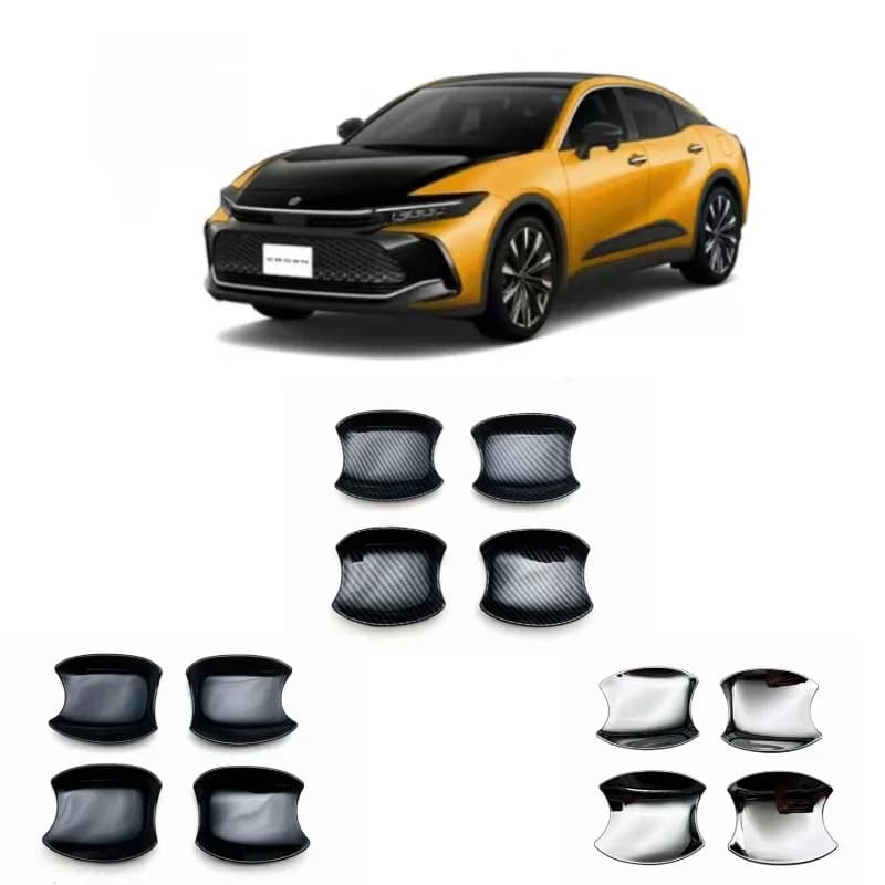 Per Toyota Crown Crossover 2023 Copertura cromata per ciotola Decorazione antigraffio Maniglia per porta durevole Accessori per la decorazione automatica